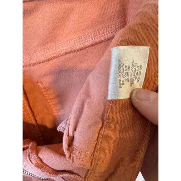 J BRAND Valentina High-rise Corduroy Trousers Orange EUC Size 27 $350 MSRP - Picture 8 of 8